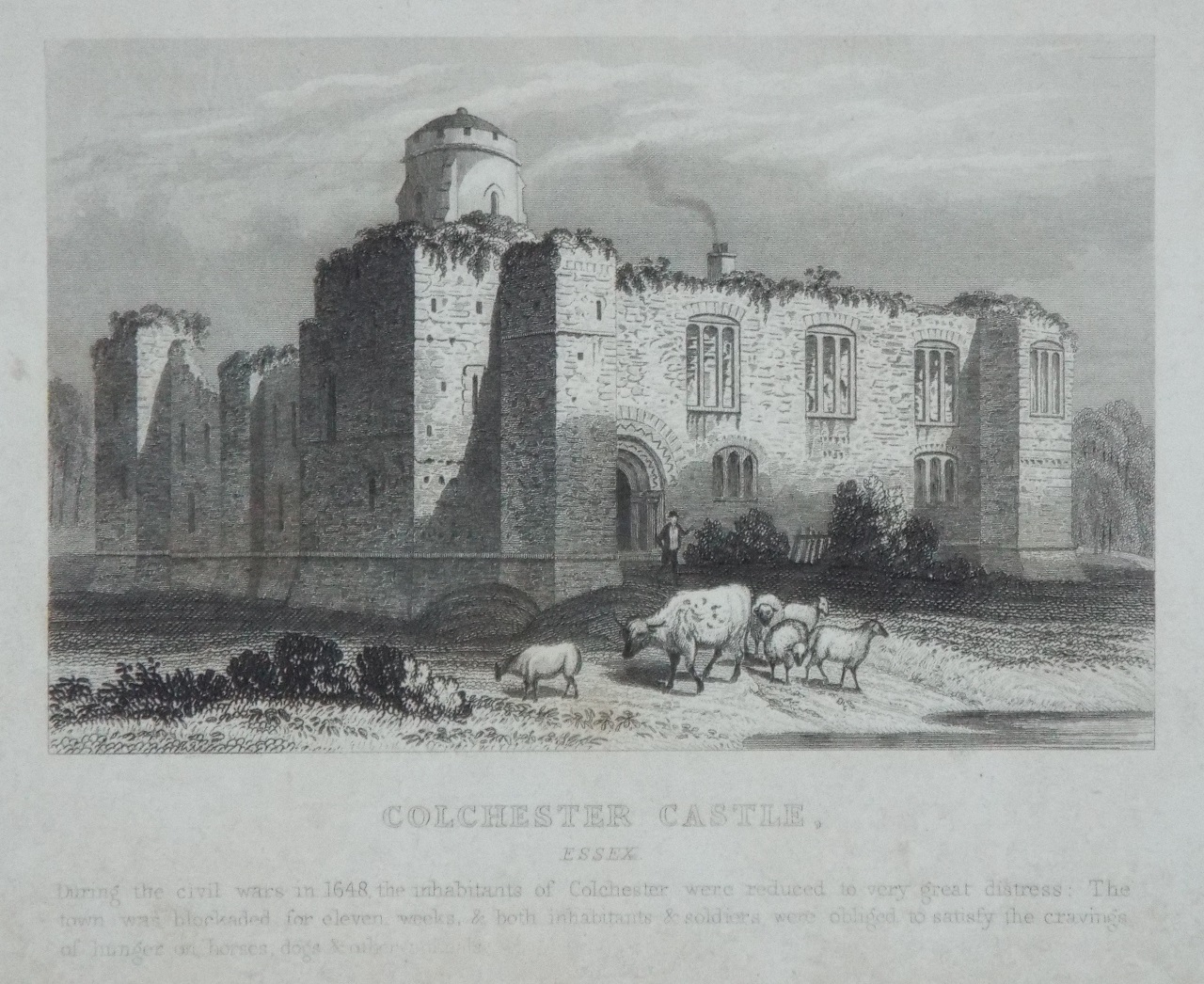 Print - Colchester Castle, Essex.